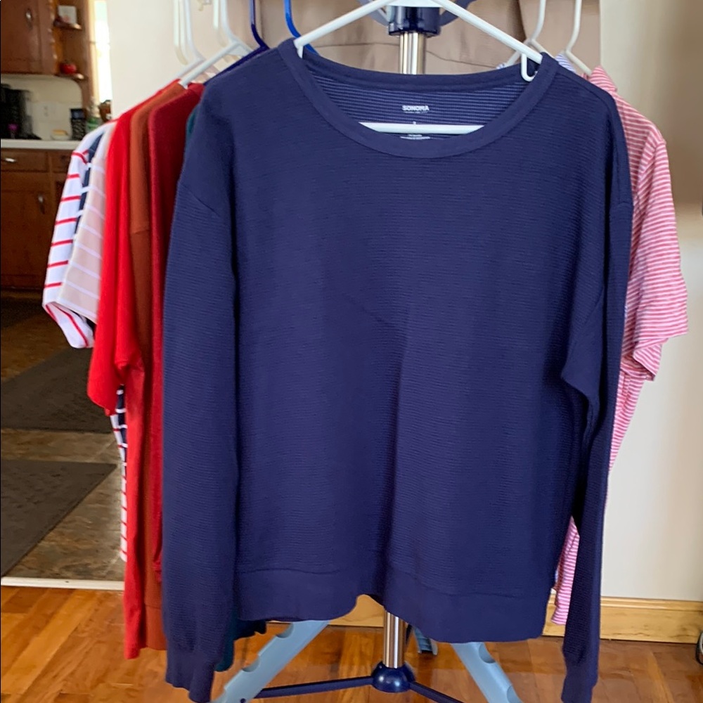 Sonoma Navy Blue Women’s Long Sleeve Shirt